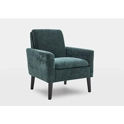Afbeelding van ATLANTIC home collection Fauteuil Kimmy met chenillebekleding, vrij plaatsbaar, hoog zitcomfort
