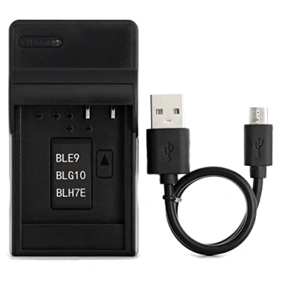 Afbeelding van DMW BLH7 USB Oplader voor Panasonic Lumix DMC GF3, GF5, GF6, GM1, GX7, LX100, TZ101, GM5K Camera en Meer