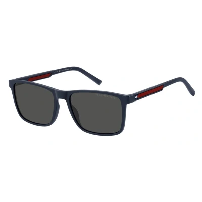 Afbeelding van Tommy Hilfiger Uomo TH 2201/S 8RU/IR Occhiali da sole Eco poliammide Blu Grigio Squadrata Normale