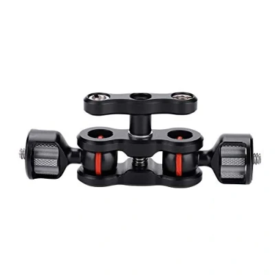 Afbeelding van EBTOOLS multifunctionele dual kogelkop flitsschoen Adapter accessoires voor Magic Arm Mount