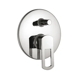Afbeelding van Huber Dado Cascade Afdekset Bad/douchemengkraan Chroom DC.000210.21