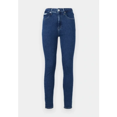 Afbeelding van Calvin Klein Jeans HIGH RISE Super Skinny Ankle Fit, Dames, Maat: 34, Denim dark