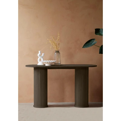 Afbeelding van Nordic Home Kelly sidetable 130 cm donkerbruin Hout