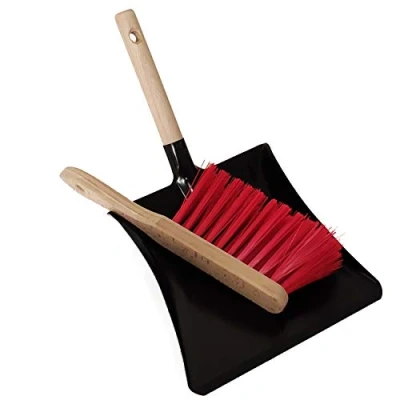 Afbeelding van Lead Home Set veegplaat en handveger, elaston borstels, veeggarnituur, handbezem schep, veegschep