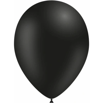 Afbeelding van Zwarte Ballonnen 30cm 50 stuks