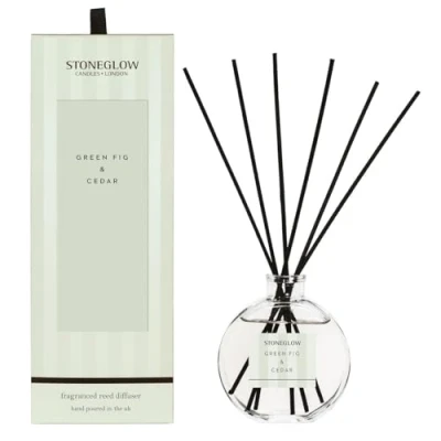 Afbeelding van Stoneglow Modern Classics Riet Diffusers Diverse Geuren (Groene Vijg &amp; Ceder)