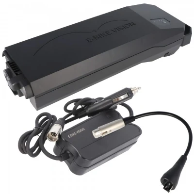 Afbeelding van Bagagerek Power Pack e bike accu lite incl. autolader precies geschikt voor het Bosch Active en Performance aandrijfsysteem 10 Ah 360 Wh