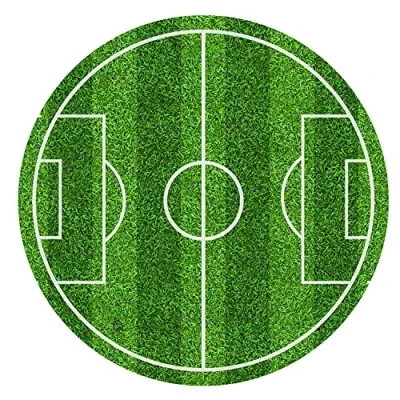 Afbeelding van J&amp;M DECO Taarttopper Verjaardag Decoratie Voetbal Taart Topper Eetbare Papieren Fondant Rond 20 cm Taartdecoratie Eetbaar Cake Birthday Decoration