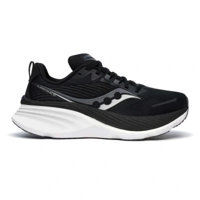 Afbeelding van Saucony Hurricane 24 Stabiliteit hardloopschoenen, Dames, Maat: 36, Black/carbon Textiel/ synthetisch