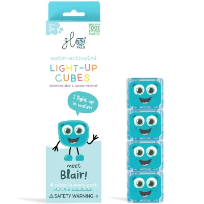 Afbeelding van Glopals Light Up BLAIR 4 stuks Badspeelgoed GP FIN 4PK