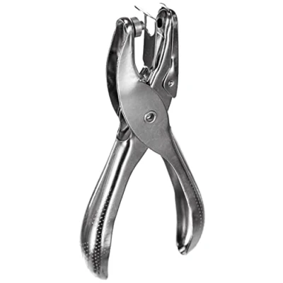 Afbeelding van Rayher Hobby 8928400 perforatietang, lengte 12,5 cm, gatdiameter 4 mm, gatpons, metalen ponsmachine, stans