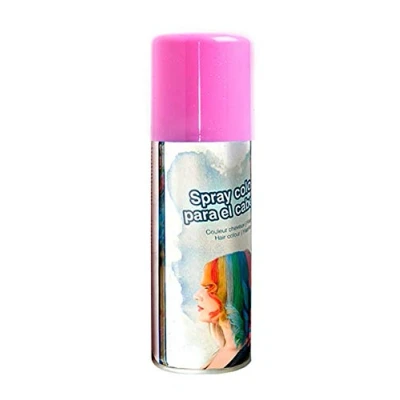 Afbeelding van Fiestas Guirca Carnaval verkleed haar verf/spray roze spuitbus 125 ml Verkleedhaarkleuring