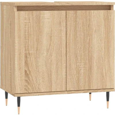 Afbeelding van vidaXL Badkamerkast 58x33x60 cm bewerkt hout sonoma eikenkleurig
