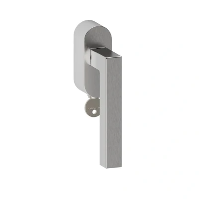 Afbeelding van Hard Brass Shuffle Geneve Raamkruk Afsluitbaar 304 Inox Geborsteld RVS