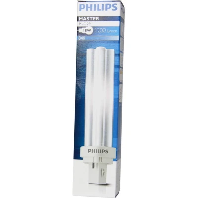 Afbeelding van Philips PL C Spaarlamp G24d 2 18W Koel Wit Licht Niet Dimbaar
