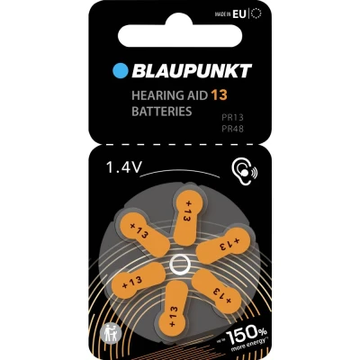 Afbeelding van Blaupunkt Batterij voor hoortoestel PR48 13 6 stuk(s) Zink lucht