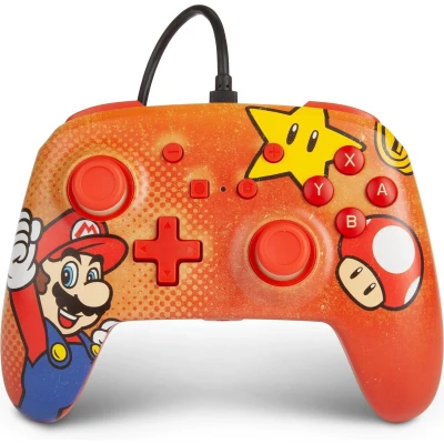 Afbeelding van PowerA Enhanced Wired Controller Mario Vintage