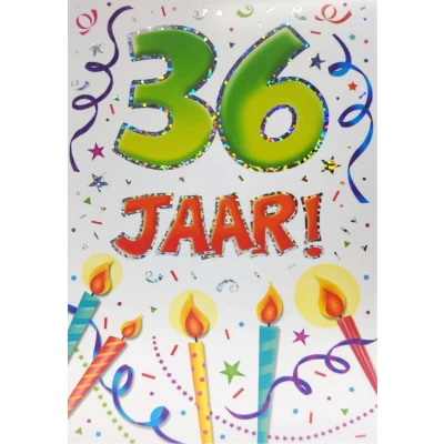 Afbeelding van Kaart That funny age 36 jaar AT1033 C