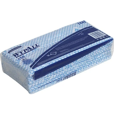 Afbeelding van WypAll 7441 sopdoek X50 Hydroknit 1 laags blauw 41,6x24,5cm