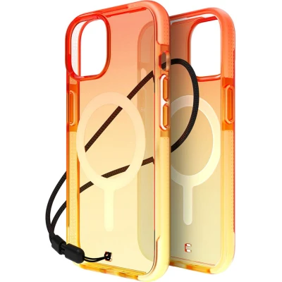 Afbeelding van Apple iPhone 15 MagSafe Hoesje Kunststof BodyGuardz Hardcase/Backcover Oranje Telefoonhoesje Shockproof/Valbescherming