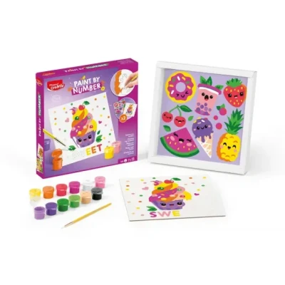 Afbeelding van Maped CREATIV Schilderen op nummer Kawai Food Sucré Creatieve hobby Vanaf 7 jaar, paars