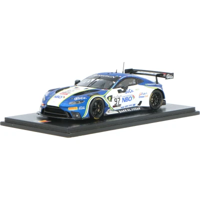 Afbeelding van De 1:43 Diecast Modelscar van Aston Martin Vantage GT3Team Oman Racing #97 Winner Pro Am Class 24H Spa 2019.De coureurs waren S. Yoluc / A. Al Harthy C. Eastwood en N. Thiim.Dit model is beperkt door 300pcs. maker dit schaalmod