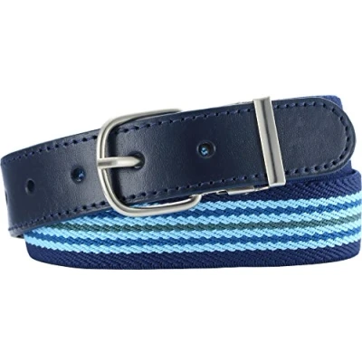 Afbeelding van Playshoes Riem Elastisch Met Leder Gestreept Junior Navy Maat 55 Cm
