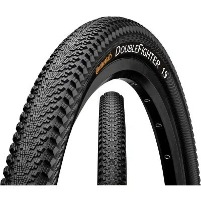 Afbeelding van Continental Double Fighter III band Sport 24&quot; draadband zwart Bandenmaat 50 507 24 x 2,0