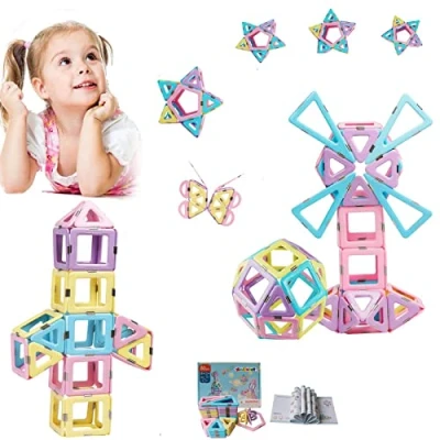 Afbeelding van Magblock 80 STKS Magnetische Bouwstenen Tegels Onderwijs Bouw Speelgoed Magneet Game Gift voor Kid 3 4 5 6 7 Jaar Oud Jongens en Meisjes