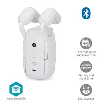 Afbeelding van SmartLife Gordijnrobot Stangrail Horizontale gordijnen Batterij Nedi