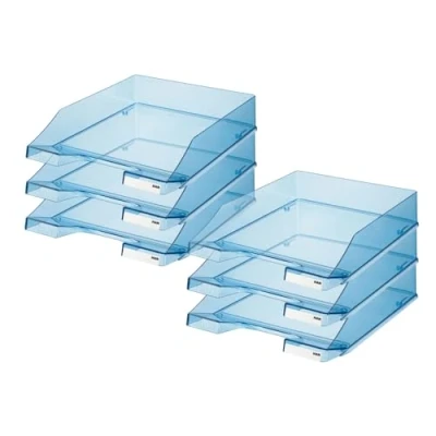 Afbeelding van Han brievenbakje C4 transparant blauw 6 stuks