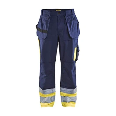 Afbeelding van Blaklader Werkbroek High Vis 1529 1370 Marine/High Geel C44