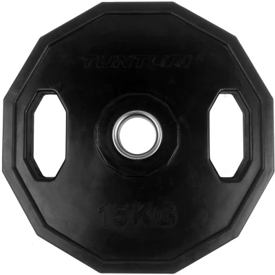 Afbeelding van Tunturi Olympische Halterschijf Halter gewichten 1x 15 kg 50mm Rubber