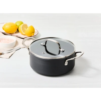 Afbeelding van ISENVI Victoria Forged keramische kookpan 20 CM RVS greep Antraciet Keramisch 100% PFAS, PTFE en PFOA vrij