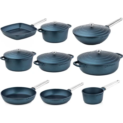 Afbeelding van Westinghouse Performance Series 14 delige pannenset Blauw Complete