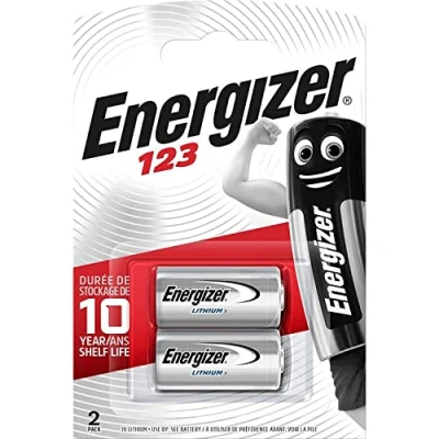 Afbeelding van Energizer Lithium Batterij CR123A 3 V 2 Blister