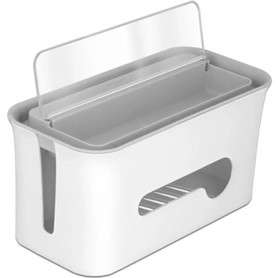 Afbeelding van Delock Cable Management box with storage case white / grey
