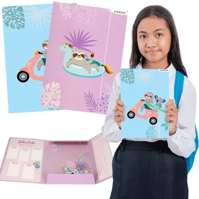 Afbeelding van KOALA LUIAARD GELAMINEERD Schoolmap met elastiek A4 STARPAK