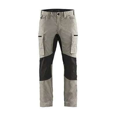 Afbeelding van Blaklader Service werkbroek met stretch 1459 1845 Stone/Zwart D84