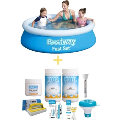 Afbeelding van Bestway Zwembad Fast Set 183 x 51 cm Inclusief Onderhoudspakket Small