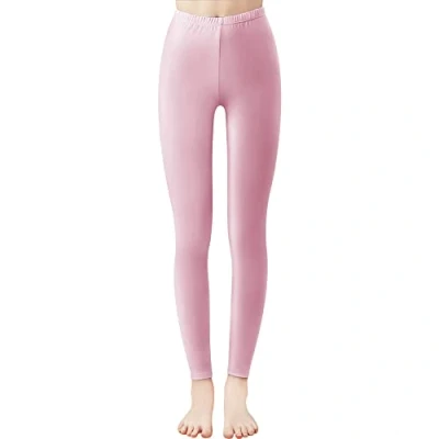 Afbeelding van Libella 4108VA Lange dameslegging, kleurrijk, met hoge taille, slimfit, fitnessbroek, sport, van katoen, babyroze, L