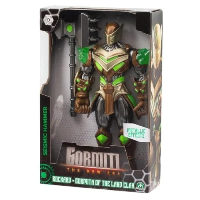 Afbeelding van Gormiti, figuur met scharnier, 27 cm, Gormiti zijn wapen, model aarde Rockard, voor kinderen vanaf 4 jaar, GRV061