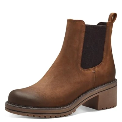 Afbeelding van Marco Tozzi Dames 2 25421 43 Chelsea laarzen, NUT Comb, 38 EU, moer kam, EU