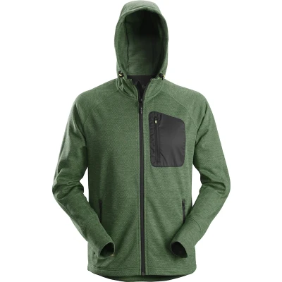 Afbeelding van SNICKERS 8041 FlexiWork fleece hoodie met volledige rits (bos groen) 80413904007