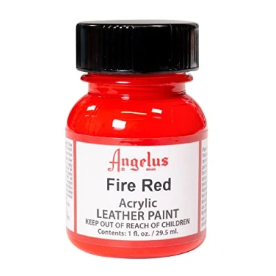 Afbeelding van Angelus leerverf Vuur Rood 29,5ml