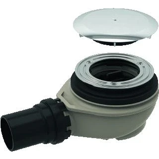Afbeelding van Geberit douchebakafvoer d90 deksel waterslot 50 mm pe d50 gl chroom 150 551 21 1