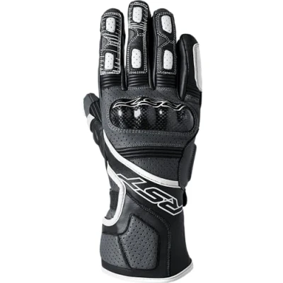 Afbeelding van RST Fulcrum CE geperforeerde lederen sport motorhandschoenen (grijs, wit, zwart, S)