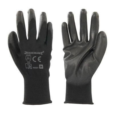 Afbeelding van Silverline Handschoen met zwarte handpalm M 9
