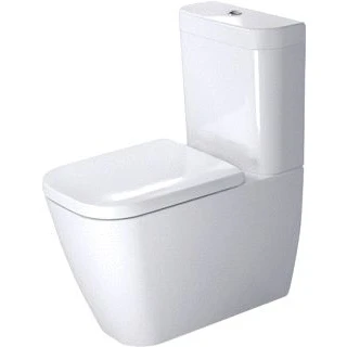 Afbeelding van Duravit happyd 2 duoblokpot diepspoel vario zonder reservoir 36 5x63cm incl bevestiging wit 2134090000