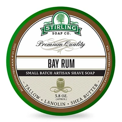 Afbeelding van Stirling Soap Co. scheercrème Bay Rum 165ml